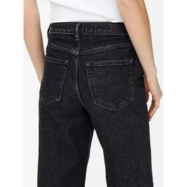 Only High-waist-Jeans "ONLJUICY HW WIDE LEG REA244", Damen, Gr. 30, Länge 32, schwarz denim, Denim/Jeans, Obermaterial: 99% Baumwolle, 1% Elasthan, lang, Jeans High-Waist-Jeans, Baumwollmischung, wide fit