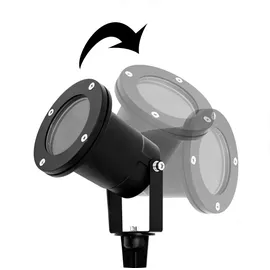 EDO Außenleuchte Gartenstrahler mit Erdspieß HORTUS BLACK IP65 GU10 schwarz EDO777112 EDO