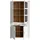 Forte Highboard Bohol 106,4 x 205,4 x 42 cm Riviera Eiche / Sibiu Lärche hell