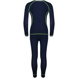 TROLLKIDS Merino Funktionsunterwäsche-set - Navy / Viper Green - 98 cm