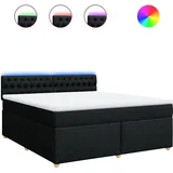 vidaXL Boxspringbett 180 x 200 cm Schwarz