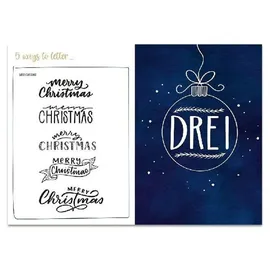 LINGEN I Love Christmas Lettering Adventskalenderbuch