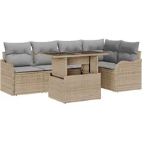 vidaXL Garten-sofa-set 6-tlg. Beige