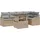 vidaXL Garten-sofa-set 6-tlg. Beige