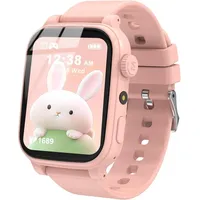 clleylise Smartwatch Kinder, Smartwatch für Kinder mit 18 Pädagogischen Spielen, Fitnessuhr mit Schrittzähler & Schlafverfolgung, Armbanduhr Jun... - Rosa