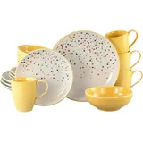 CreaTable Joy Kombiservice 16-tlg. bunt/gelb