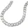GALLAY Kette 5,6mm flache Panzerkette mit Muster Silber