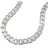 GALLAY Kette 5,6mm flache Panzerkette mit Muster Silber
