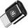 Baseus Adapter Micro USB auf USB Typ C, Schwarz