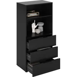 FMD Schubladenkommode 49,7 x 102,8 x 31,5 cm Schwarz