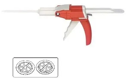 COX 2K Klebstoff Dosierpistole MPD 50 50ml 1:1 Mixpac Kartusche