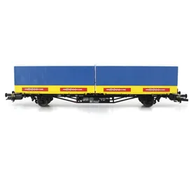 LILIPUT Containertragwagen Lgjs 571.1 440 4 668-1 mit 2 Wechselpritschen MOLL Spedition H0