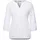 STREET ONE Tunikashirt STREET ONE, Damen, Gr. 40, weiß, Web, 100% Baumwolle, unifarben, comfort fit normal, Rundhals, elastischer Bund, Shirts, mit 3/4 Ärmeln