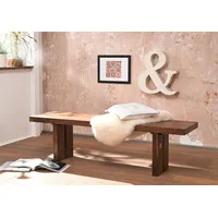 Massivmoebel24 Bank Sheesham 160x38x45 noble unique lackiert SYDNEY #116