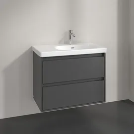 Villeroy & Boch Skyla Waschtischunterschrank 2 Auszüge, 772 x 596 x 439 mm, Graphite