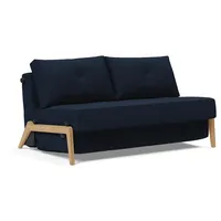 Innovation Living Schlafsofa Cubed Eiche Stoff Blau Blue 140 cm