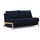 Innovation Living Schlafsofa Cubed Eiche Stoff Blau Blue 140 cm