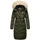 Marikoo Damen langer Winterjacke Stepp Parka mit abnehmbarer Kapuze Schneesternchen
