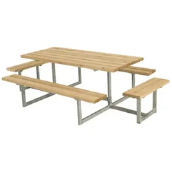 PLUS Basic Kombimöbel m/2 Anbau 260x160x73/45 cm Thermowood