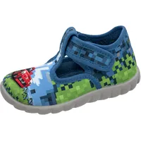 Fischer Markenschuh Hausschuhe Blau 26