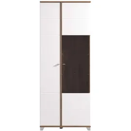 INOSIGN Vitrine Burgundy 78,5 x 40 x 200,5 cm Weiß