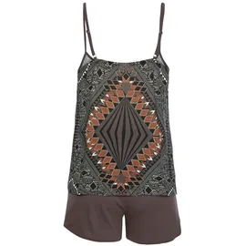 LASCANA Shorty Pyjama-Shorts Braun 32/34