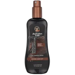 Australian Gold Accelerator Spray Gel Dark Tanning + With Bronzers / Aloe Vera + Vitamine / Dark tanning Formula 237 ml