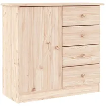 vidaXL Sideboard alta 77x35x73 cm Massivholz Kiefer