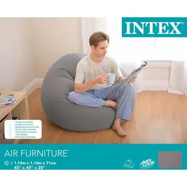 Intex 68579NP BEANLESS BAG Sessel (L x B x H) 114 x 114 x 71cm Grau