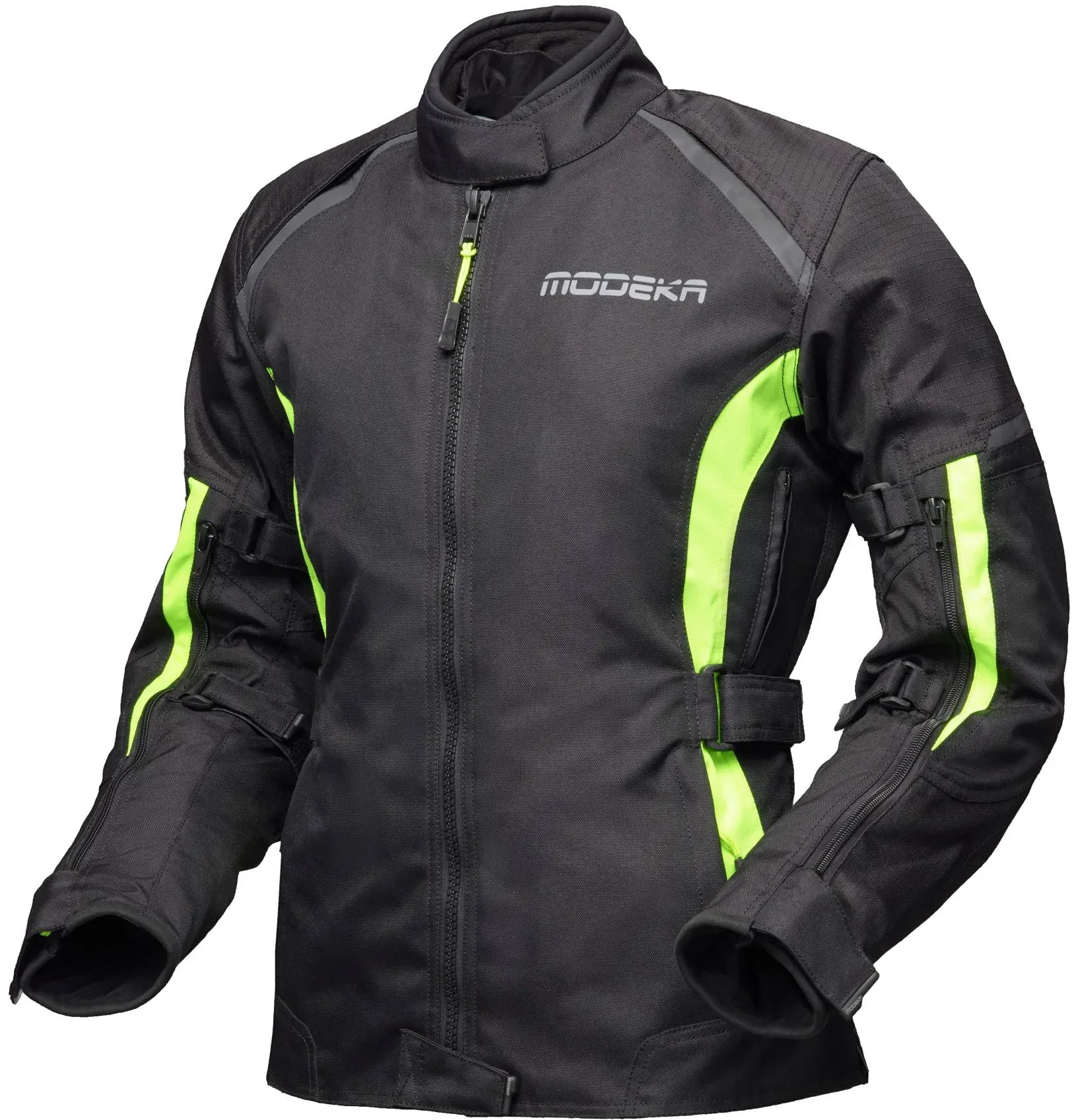 Modeka Luana Lady Motorradjacke - schwarz-gelb - 36