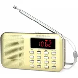Gabrielle - Tragbares Radio, Ukw-am-radio, Batterien Und Netz, Mp3, Lautsprecher, Tf-karte/usb-unterstützung, Taschenlampe, Geeignet Für Überleben, Badezimmer, Reisen Und Outdoor, Weihnachtsgeschenk