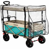 G-Wister Bollerwagen faltbar mit Regenschutz – XXL Handwagen für Kinder & Familie, geländetauglich, stabil, ideal für Strand, Garten & Camping