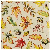 Home Fashion Recyclingservietten „Leaves Allover“, 33x33 cm, 2-lagig, HOME FASHION 20 Stück