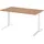 bümö Schreibtisch Serie-XB Nussbaum / Weiß