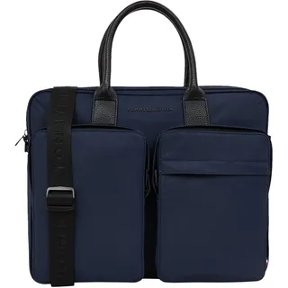 Tommy Hilfiger TH REPREVE COMPUTER BAG Laptoptasche Herren, Blau (Space Blue), OS