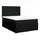 vidaXL Boxspringbett mit Matratze Schwarz 140x200 cm Stoff