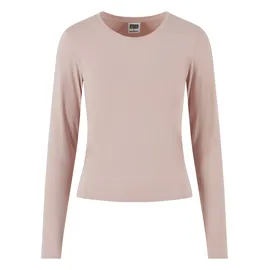 URBAN CLASSICS Ladies Basic Super Slim Longsleeve Rosa XL