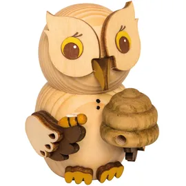 Drechslerei Kuhnert Mini Eule 7 cm beige