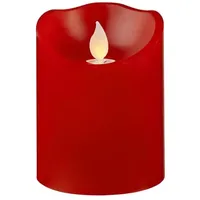 Star Trading LED Stumpenkerze Twinkle H: 10 cm rot