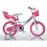 DINO BIKES Unicorn 14 Zoll RH 25 cm weiß/rosa