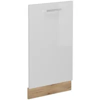 Vicco Geschirrspülblende R-Line, Weiß Hochglanz, 45 cm ohne Arbeitsplatte