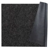 ANRO Teppich Läufer Schmutzfangmatte Sauberlaufmatte Fußmatte Indoor Outdoor Flur Eingang Oskar 100 x 160 cm Schwarz