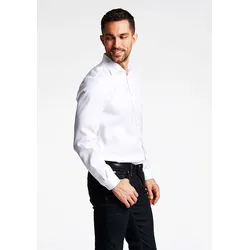 Businesshemd LINDBERGH "Lindbergh Business-Hemd", Herren, Gr. L, Normalgrößen, weiß, Oberstoff: 100% Baumwolle, Langarm, Hemden