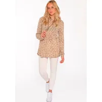 Zwillingsherz Kaschmirpullover »Hoodie "Leo Print"«, mit lockerem Fit und Kapuze Zwillingsherz Hellbeige