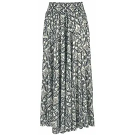 LASCANA Hosenrock Damen Bedruckt Blau/Creme 44