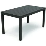 Mojawo Gartentisch Outdoortisch Campingtisch Anthrazit 138x80x72cm Holz-Optik