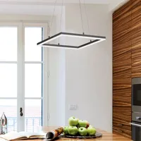 Fabas Luce Bard LED Pendelleuchte, quadratisch, 3394-40-282,