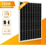 100W 12V Mono Solarpanel Solarmodul 12V Photovoltaik PV für Camping Camper und Garten