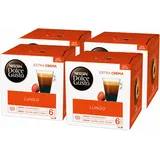 Nescafé DOLCE GUSTO Caffè Lungo, Kaffe, KaffeKAPSEL, 4er Pack, 4 x 16 KAPSELN