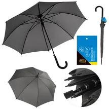 IDENA Stockschirm grau Ø100cm Soft-Touch-Designgriff